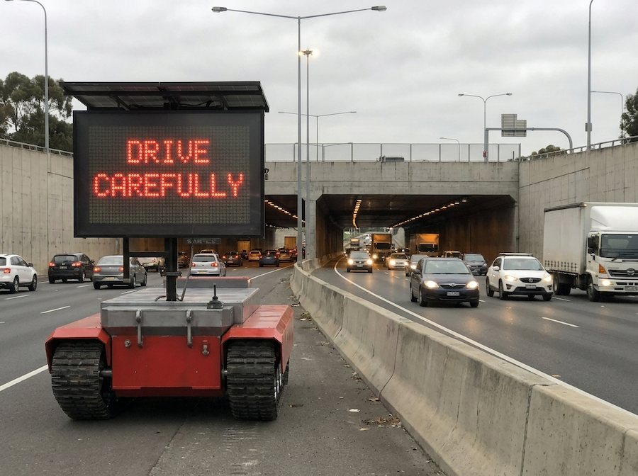 Mobile traffic signage